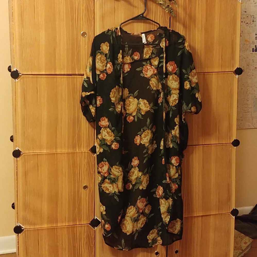 Long Flower Kimono